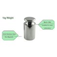 thumbnail image 5 of Calibration Weight for Digital Scale, Carbon Steel, Chrome Finish, 1000g (1kg Wgt), 5 of 5
