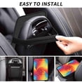 thumbnail image 6 of Car Handrails Box Pad 12.6 X 7.5 In Waterproof Non-Slip Wear-Resisting Durable Breathable Strong Tensile And Tensile Stretch Red Tie Dye Background Rainbow Colors (2), 6 of 7