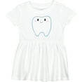 thumbnail image 3 of Inktastic Cute Tooth Girls Baby Dress, 3 of 5