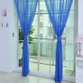 thumbnail image 1 of Sheer Curtain 1 Pcs Pure Color Tulle Door Window Curtain Drape Panel Sheer Scarf Valances, 1 of 4