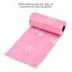 thumbnail image 5 of 20 rollos de basura para limpiar la bolsa del corazón, bolsa para recoger excrementos de perros y gatos, color rosa, 5 of 7