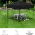 thumbnail image 2 of M optimized 10' x 10' Pop Up Canopy Tent, Outdoor Pop Up Commercial Canopy with 4 Removable Sidewalls, Heavy Duty Commercial Instant Tent for Farmer Market, Craft Fair, Event, Vendor, 2 of 5