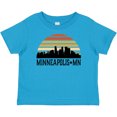 thumbnail image 3 of Inktastic Minneapolis Minnesota Skyline Retro Sunset Boys or Girls Baby T-Shirt, 3 of 5