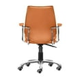 thumbnail image 4 of Scranton & Co Low Back Faux Leather Office Chair in Terracotta, 4 of 4