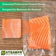 thumbnail image 2 of ATSAMFR 200 Pint Size 6x10Inch Vacuum Sealer Food Sealer Bags with BPA Free,Heavy Duty,Great for Vac storage or Sous Vide Cooking, 2 of 7