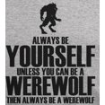 thumbnail image 4 of Halloween Always Be Yourself Werewolf Mens T Shirt, 4 of 5