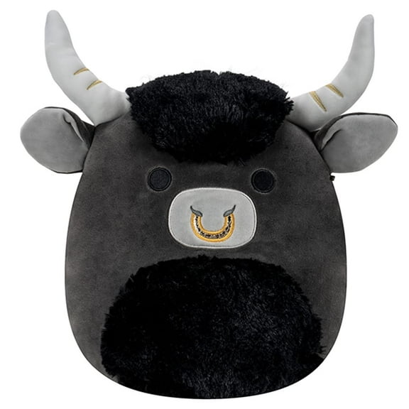 Squishmallow Official Kellytoy Collectible Plush Farm Squad Squishy Soft Animals Cows Pigs Chickens (Grey/Black, Lake Bull, 12 Inch)