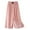 Pink, variant on Lenpel Girls' Wide Leg Pants Toddler Baby Elastic Waist Textured Casual Loose Lounge Pants Palazzo Summer Trousers 6 M -9 Y