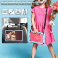thumbnail image 5 of elitegadget Case for Amazon Fire Max 11 inch Tablet (13th Generation, 2023 Release) Hybrid Shockproof 360 Rotating Ring Stand Case with Shoulder Straps + 1 Film Screen Protector (Teal/Pink), 5 of 5