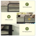 thumbnail image 5 of Low Loft Bed Twin Size with 8 Storage Drawers, Loft Bed with LED Lights, Play Zone and Toy Organizer, Under-Bed Play Space, No Box Spring Needed, Black, 5 of 9