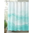 thumbnail image 2 of Aqua Mountain Gradient Shower Curtain Set ，Waterproof Fabric Shower Curtains Watercolor Texture Abstract Art Shower Curtains for Bathroom,Bathroom Decor 36"x72", 2 of 6