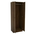 thumbnail image 5 of Polifurniture Denmark 71 in. 2 Door Bedroom Armoire with Hanging Rod, Walnut, 5 of 11