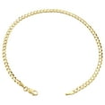 thumbnail image 3 of Genuine 14K Yellow Gold 3.50mm Solid Plain Curb Cuban Link Bracelet 9 Inch, 3 of 6