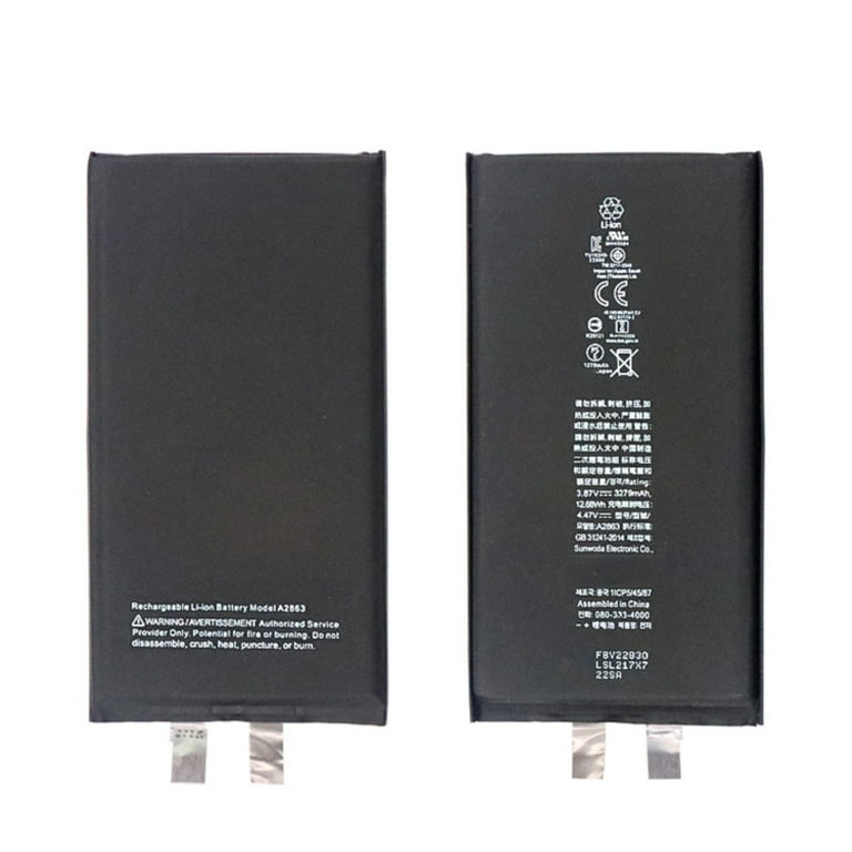 iPhone14 バッテリー87% KIQ 3.87V 3279 mAh Li-Ion Replacement Battery Core Compatible with