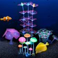 thumbnail image 3 of Decoración de Acuario BRILLAR Coral de silicona suave brillante juego de 4 Uds. Rojo Verde, 3 of 5