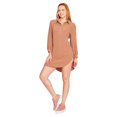 thumbnail image 1 of Vestido Camisero Mujer Manga Larga Camello Casual cafe G INCÃGNITA 550448, 1 of 5