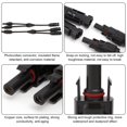 thumbnail image 3 of 1 Pair Solar y Cable Solar Y Plug Solar Cable Y Splitter MMF/FFM Y Branch Connector Photovoltaic, 3 of 5
