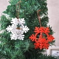 thumbnail image 6 of Christmas Decorations Hollow Three-dimensional Snowflake Ornaments Wooden Christ Christmas Decorations Wooden Laser Hollow Three-dimensional Snowflake Ornaments Christmas Tree Bell Pendant, 6 of 7
