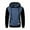 Navy, variant on SBYOJLPB Men's Color Blocked Long Sleeve Hooded Sweatshirt Knitted Top Fashion Streetwear Casual Jacket Soft Comfortable Pullover Hoodie Sweatshirt Wine