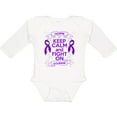 thumbnail image 3 of Inktastic Chiari Malformation Keep Calm Fight on Boys or Girls Long Sleeve Baby Bodysuit, 3 of 5