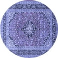 thumbnail image 1 of Ahgly Company Indoor Round Persian Blue Traditional Area Rugs, 7' Round, 1 of 4