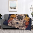 thumbnail image 2 of Yiaed Pug dog Yoga Print Blanket Throw Blanket Soft Cozy Flannel Blanket for Home Bed Sofa Couch Chair-60"x50", 2 of 6