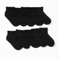 thumbnail image 1 of Everlast Calcetines Cuarto de Poliéster para Niños de 6 a 9 Años, Negro (Paquete de 6), 1 of 2