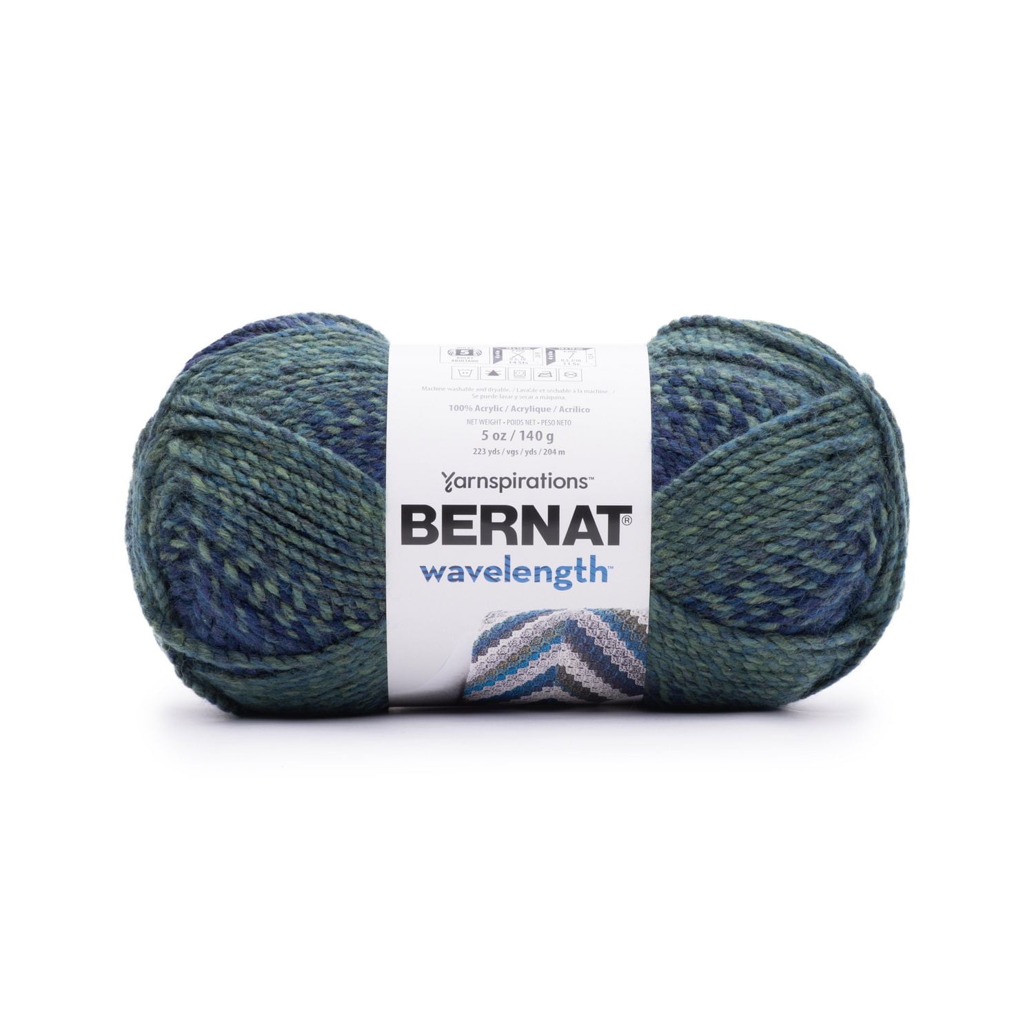 Bernat® Wavelength™ Yarn, Acrylic #5 Bulky, 5oz/140g, 223 Yards
