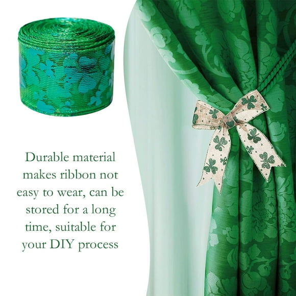 Becaristey Ribbons Pattern Wrapping Paper Craft Bow Ribbon Happy Festival Packing DIY Sewing Crafts Bar Decoration Accessories Type 10 1Set