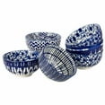 thumbnail image 2 of Signature All Purpose Bowls 6-Piece Set Utility Bowls, Blue Printed.  25 Oz. eah., 2 of 3