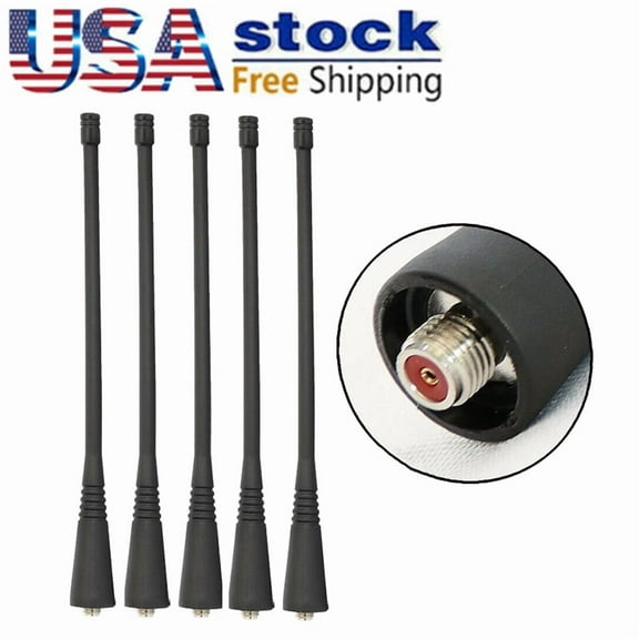 5Pack 400-470Mhz UHF ATU-16D whip Antenna For VX451 VX454 VX459 EVX531 EVX534 EVX539 EVX571 EVX581 Portable  Radios