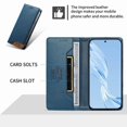 thumbnail image 4 of Funda Tipo Cartera de Cuero Sintético para Samsung Galaxy S24 Ultra Bloqueo RFID, con Ranuras para Tarjetas y Bolsillo para Efectivo, Cierre Magnético Fuerte Azul, 4 of 6