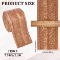 thumbnail image 2 of 90.5x3.46In Self Adhesive Molding Trim Vintage Brown XPE Peel and Stick Wallpaper Border 3D Printing Wall Edging Foam for DIY, 2 of 9