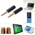 thumbnail image 4 of Kuymtek 2 uds., 3,5mm, 1/8 pulgadas, TRRS, adaptador de enchufe macho de 4 polos, conectores DIY para auriculares Kuymtek 2st0fl3ll1nr5nu1, 4 of 9