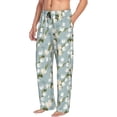 thumbnail image 2 of Daiia Tulips Flowers Men's Sleep Pant with Pockets and Drawstring,Pajama Pants-XX-Large, 2 of 9
