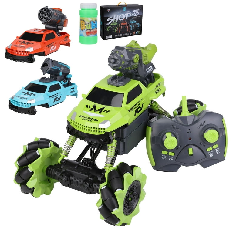 SHCKE Kids Off Road Vehicle 360 Rotating RC Car for Kids 3 modes Transform RC crawler RC water cannon Bubble Machine Kids Remote Control Car Off