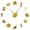 Gold, variant on Dressmaker Sewing Machine Tailor Shop Frameless Wall Clock Stickers, DIY Modern Decorative Clocks for Living Room, Bedroom, Office - Easy to Install, Large 3D Clock Design (Black,27in)