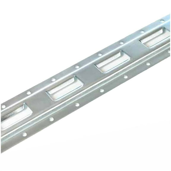 "6 Pack | 5' E Track Tie-Down Rail, Galvanized Steel ETrack TieDown | 5' Vertical E-Track Bolt-On Tie Down Rail for Cargo on Pickups, Trucks, Trailers, Vans"