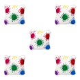 thumbnail image 1 of Baohd pour le Golf Maillet Putter Couvre-Tête pour le Club de Golf Couvre-Chef Carré à la Mode pour les Femmes Hommes Blanc Putter Couverture 5Set, 1 of 6