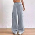 thumbnail image 1 of TINZ Pantalons de Course pour Femmes Automne Pantalons Larges Décontractés Pantalons de Jogging Décontractés avec Poches Bas de Mode Ajustés pour Femmes Pantalons de Survêtement Décontractés pour Femmes, 1 of 8