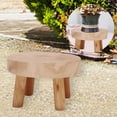 thumbnail image 4 of Decoración De Soporte De De Madera Maciza De 2 Piezas Para Balcón, Césped, Patio, Madera CUTICAT Soporte portátil para macetas, 4 of 7