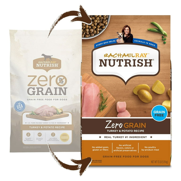 Rachael Ray Nutrish Zero Grain Turkey Potato Recipe Dry Dog Food 14lb Bag Walmart