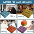 thumbnail image 3 of Meditation Floor Pillow Large Square,Wine,Corduroy Floor Seat Pillows Cushion,for Living Room Balcony Tatami Yoga,16*16*3 Inch, 3 of 7