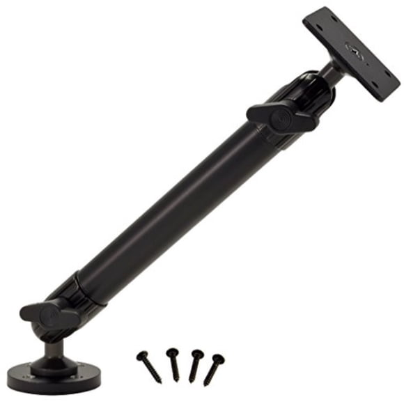 Arkon 4 Trous Amplis Modèle Lourd Piédestal de Montage avec 10 Pouces Bras et 4 Trous de Forage Base pour les Radios par Satellite Sirius