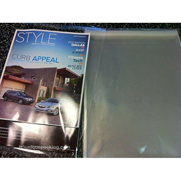 100 Pcs 8 7/16 X 10 1/4 Clear Resealable Cello / Cellophane Bags for 8x10 Print Mat Matting