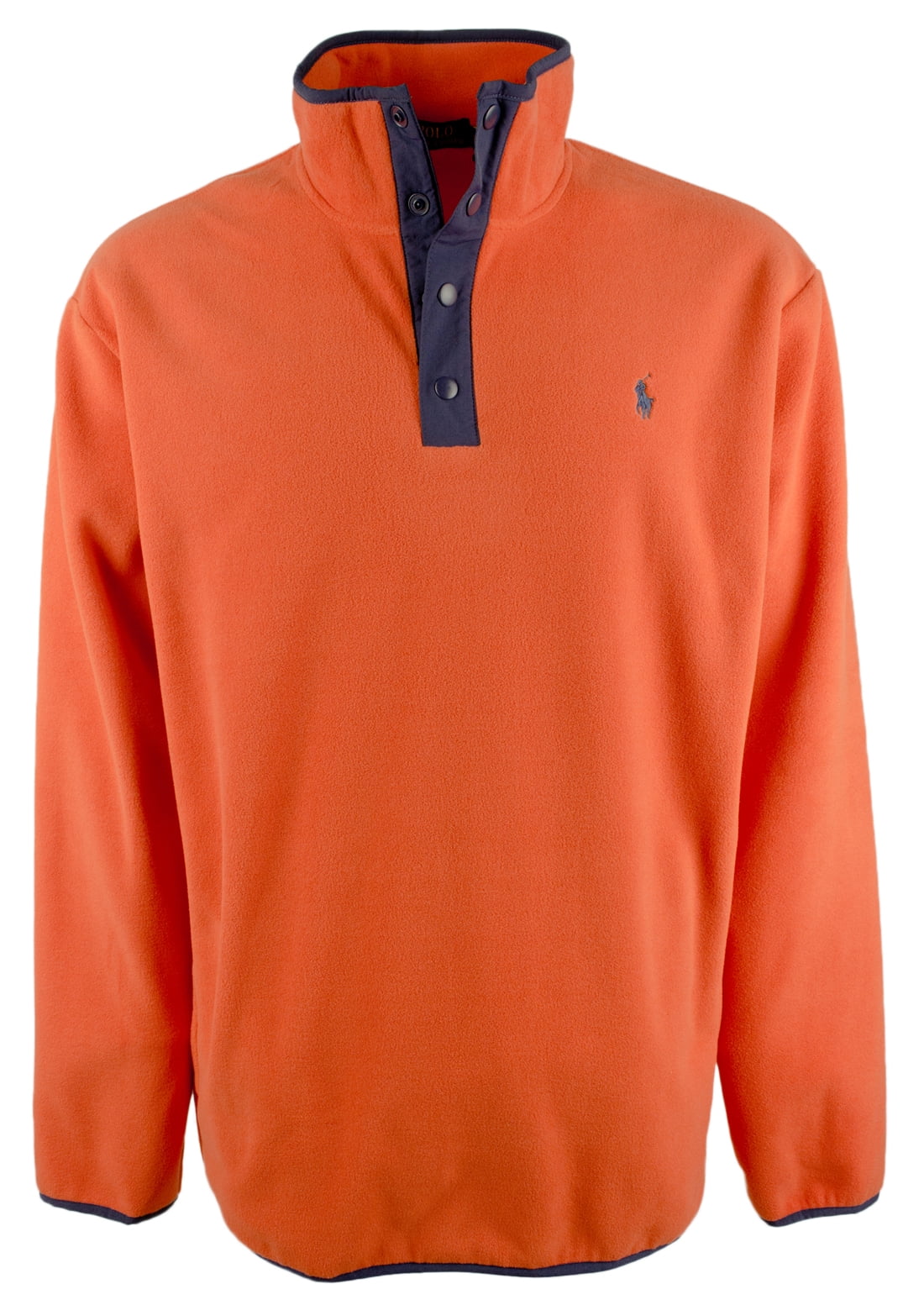 Polo Ralph Lauren Men's 1/4 Snap Long Sleeve Jacket Fleece (Blue