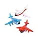 thumbnail image 2 of Set of 6 (Six) - 24 Inflatable AIRPLANES/Jet/747/INFLATES/PLANE/Birthday PARTY DECORATIONS Favors/Decor/ by RIN, 2 of 2