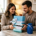 thumbnail image 4 of The Blue Colored Gift Liner Is Made Of Tissue Paper And Measures 50 * 35 Cm. It Is To Use And Suitable For Parties Weddings Birthdays And Other Occasions., 4 of 4