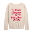 thumbnail image 2 of The Devil Wears Prada - Please Bore Someone Else - Women's French Terry Long Sleeve Pullover, 2 of 5