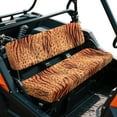thumbnail image 2 of Uorisanigo UTV Seat Covers Compatible with Kawasaki Mule, Replacement Cheetah Tiger Stripes UTV Bench Seats Covers Accessories Fit for Kawasaki Mule 4010, Full Protection Decor, 2 of 7